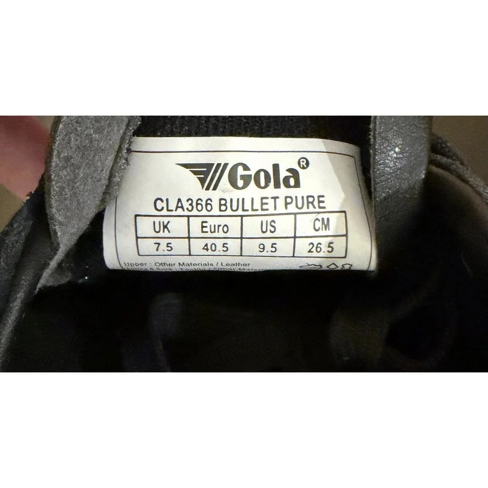 Gola Bullet Pure Womens Fashion Sneakers in Black Matcha Coral - 9.5 US